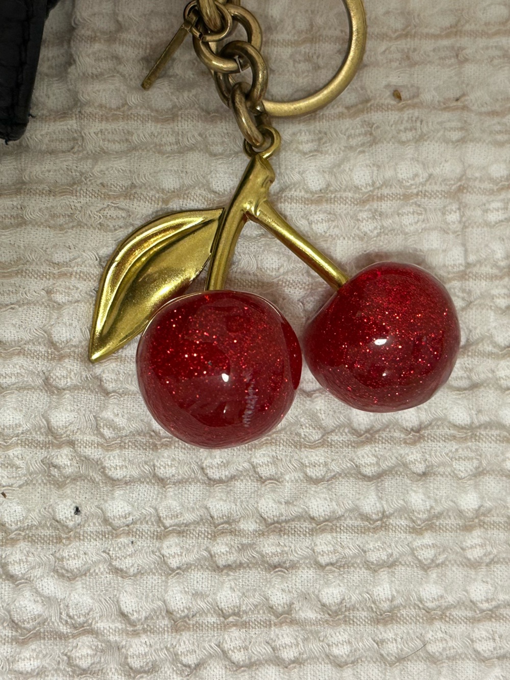 COACH Cherry Keychain Bag Charm - Red - Picture 5 of 5